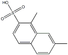 1,7-Dimethyl-2-naphthalenesulfonic acid Struktur
