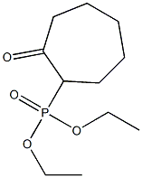 2-Oxocycloheptylphosphonic acid diethyl ester Structure