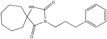  3-(3-Phenylpropyl)-2,4-dioxo-1,3-diazaspiro[4.6]undecane