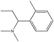 1-(2-メチルフェニル)-N,N-ジメチル-1-プロパンアミン 化学構造式