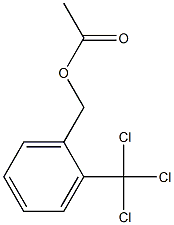 Acetic acid 2-(trichloromethyl)benzyl ester Structure