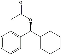 (-)-Acetic acid (S)-phenylcyclohexylmethyl ester Structure