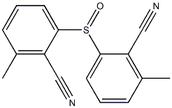 メチル[2-シアノフェニル]スルホキシド 化学構造式