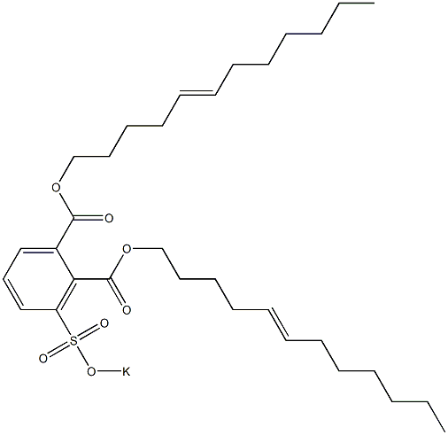  3-(Potassiosulfo)phthalic acid di(5-dodecenyl) ester