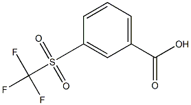 3-(Trifluoromethylsulfonyl)benzoic acid 结构式