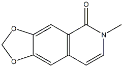 6-メチル-1,3-ジオキソロ[4,5-g]イソキノリン-5(6H)-オン 化学構造式