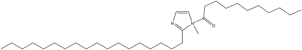 1-メチル-2-オクタデシル-1-ウンデカノイル-1H-イミダゾール-1-イウム 化学構造式