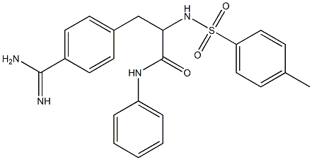 4-[2-(4-Methylphenylsulfonylamino)-3-oxo-3-(phenylamino)propyl]benzamidine|