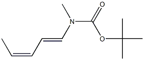 N-Methyl-N-[(1E,3Z)-1,3-pentadienyl]carbamic acid tert-butyl ester Struktur