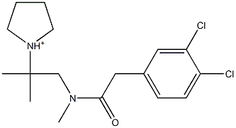 1-[2-[N-(3,4-Dichlorophenylacetyl)-N-methylamino]-1,1-dimethylethyl]pyrrolidinium