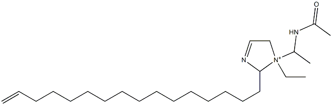 1-[1-(Acetylamino)ethyl]-1-ethyl-2-(15-hexadecenyl)-3-imidazoline-1-ium,,结构式