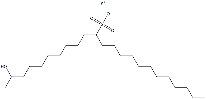 2-ヒドロキシトリコサン-11-スルホン酸カリウム 化学構造式