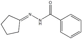 1-シクロペンタノンベンゾイルヒドラゾン 化学構造式