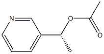 Acetic acid (R)-1-(3-pyridinyl)ethyl ester Struktur