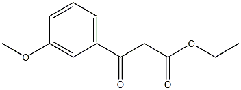 3-メトキシベンゾイル酢酸エチル 化学構造式