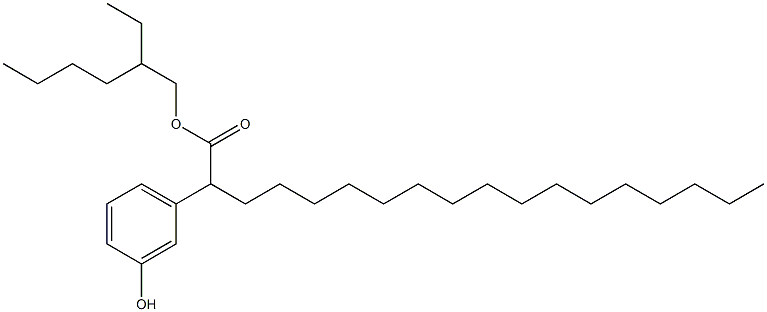 2-(3-Hydroxyphenyl)stearic acid 2-ethylhexyl ester 结构式