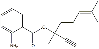 o-Aminobenzoic acid 1-ethynyl-1,5-dimethyl-4-hexenyl ester 结构式