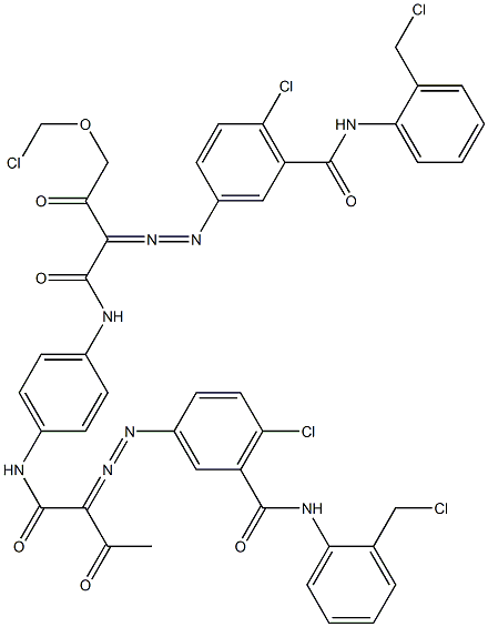 3,3'-[2-(Chloromethoxy)-1,4-phenylenebis[iminocarbonyl(acetylmethylene)azo]]bis[N-[2-(chloromethyl)phenyl]-6-chlorobenzamide]