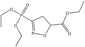 [(5-(Ethoxycarbonyl)-4,5-dihydroisoxazol)-3-yl]phosphonic acid diethyl ester,,结构式