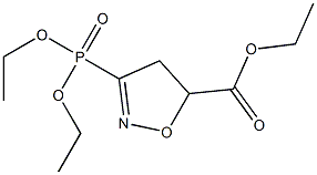 [(5-(Ethoxycarbonyl)-4,5-dihydroisoxazol)-3-yl]phosphonic acid diethyl ester 结构式