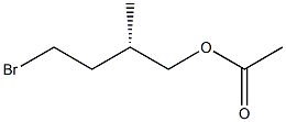 (-)-Acetic acid (S)-4-bromo-2-methylbutyl ester Structure