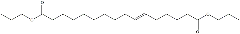 10-ヘキサデセン二酸ジプロピル 化学構造式