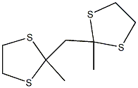 2,2'-メチレンビス(2-メチル-1,3-ジチオラン) 化学構造式