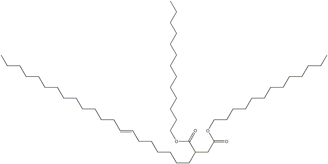 2-(7-Henicosenyl)succinic acid ditridecyl ester Struktur