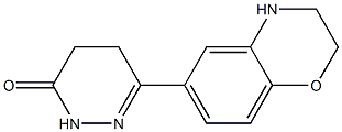 4,5-ジヒドロ-6-[(2,3-ジヒドロ-4H-1,4-ベンゾオキサジン)-6-イル]ピリダジン-3(2H)-オン 化学構造式