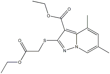 [[4,6-Dimethyl-3-(ethoxycarbonyl)pyrazolo[1,5-a]pyridin-2-yl]thio]acetic acid ethyl ester