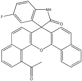 5'-Fluoro-1-acetylspiro[7H-dibenzo[c,h]xanthene-7,3'-[3H]indol]-2'(1'H)-one