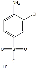 4-Amino-3-chlorobenzenesulfonic acid lithium salt Structure