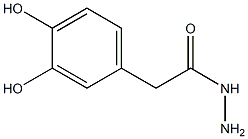 3,4-ジヒドロキシベンゼンアセトヒドラジド 化学構造式