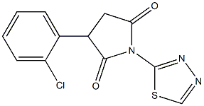 1-(1,3,4-Thiadiazol-2-yl)-3-(2-chlorophenyl)pyrrolidine-2,5-dione|