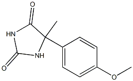 5-Methyl-5-(4-methoxyphenyl)hydantoin,,结构式