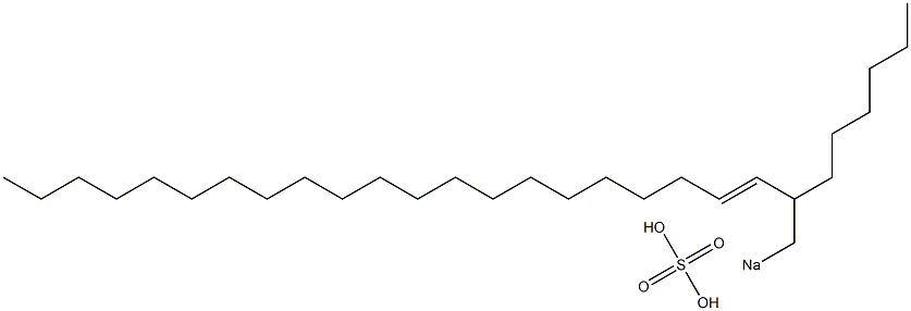 Sulfuric acid 2-hexyl-3-tricosenyl=sodium ester salt