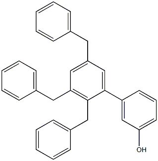 3-(2,3,5-Tribenzylphenyl)phenol Structure