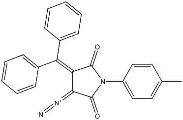 Dihydro-1-(4-methylphenyl)-3-diazo-4-(diphenylmethylene)-1H-pyrrole-2,5-dione Structure