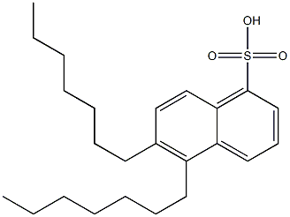 5,6-Diheptyl-1-naphthalenesulfonic acid Structure