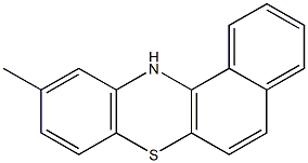 10-メチル-12H-ベンゾ[a]フェノチアジン 化学構造式