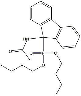 [9-(Acetylamino)-9H-fluoren-9-yl]phosphonic acid dibutyl ester Structure