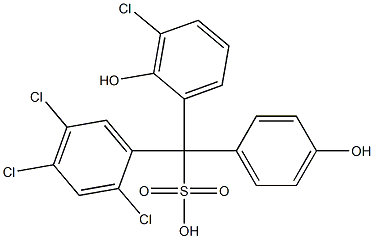 (3-Chloro-2-hydroxyphenyl)(2,4,5-trichlorophenyl)(4-hydroxyphenyl)methanesulfonic acid