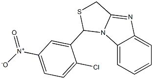 1-[2-Chloro-5-nitrophenyl]-3H-thiazolo[3,4-a]benzimidazole 结构式