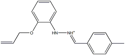 2-[2-(Allyloxy)phenyl]-1-[(4-methylphenyl)methylene]hydrazinium,,结构式