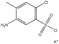 3-Amino-6-chloro-4-methylbenzenesulfonic acid potassium salt Structure