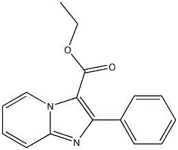 2-Phenylimidazo[1,2-a]pyridine-3-carboxylic acid ethyl ester 结构式