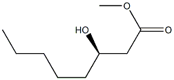 [R,(-)]-3-Hydroxyoctanoic acid methyl ester Structure