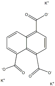 1,4,5-ナフタレントリカルボン酸トリカリウム 化学構造式