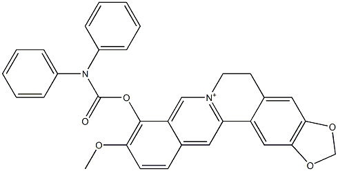  5,6-Dihydro-9-(diphenylcarbamoyloxy)-10-methoxybenzo[g]-1,3-benzodioxolo[5,6-a]quinolizinium