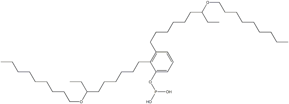 亜りん酸ビス[7-(ノニルオキシ)ノニル]フェニル 化学構造式